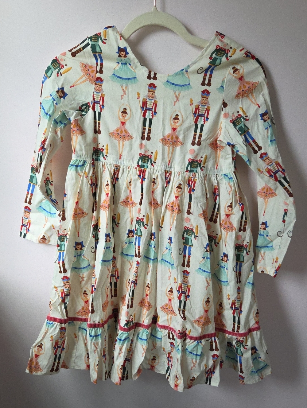 Pink Chicken Nutcracker Print Dress